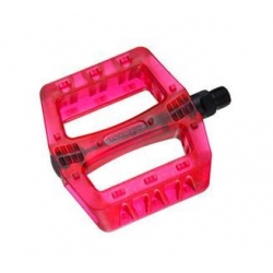 PEDAŁY WELLGO B107 RED TRANSPARENT BMX