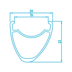 Koła szosa-cross ALEXRIMS CXD4 ROAD DISC, 700C, Stożek 23mm, Tubeless Ready, Disc brake IS, Sztywna oś, Łożyska maszynowe, Waga 1564g (DWZ)