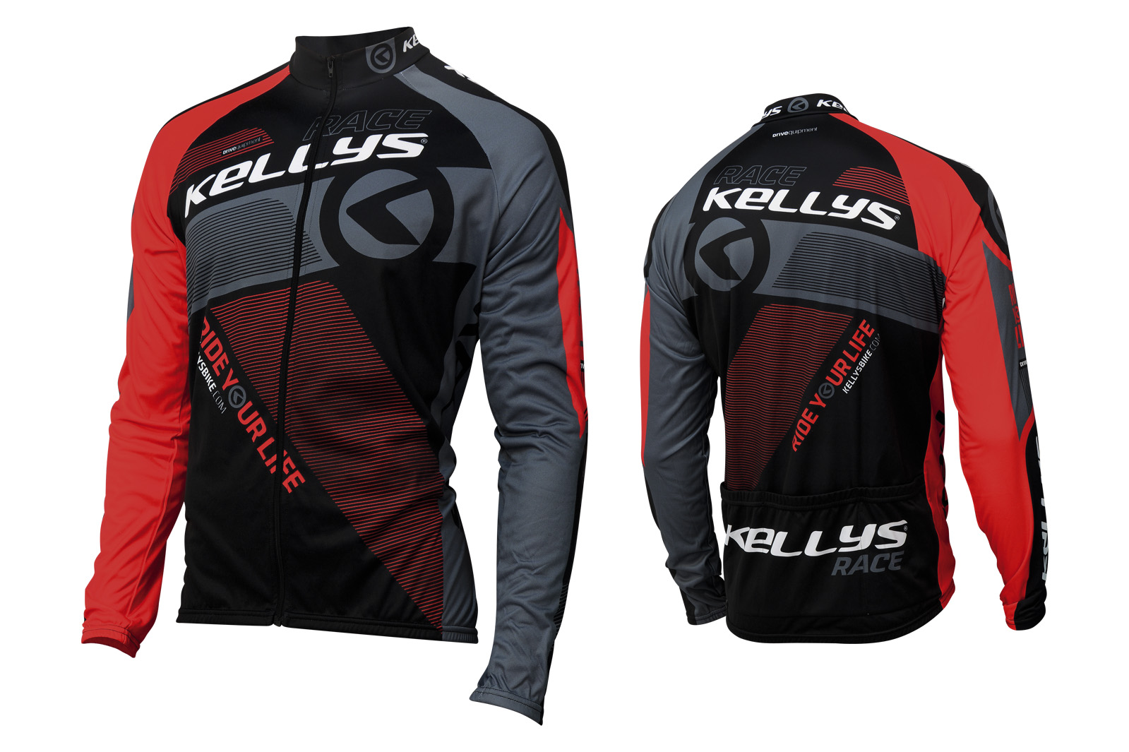 Bluza KELLYS PRO Race długi rękaw red - XS