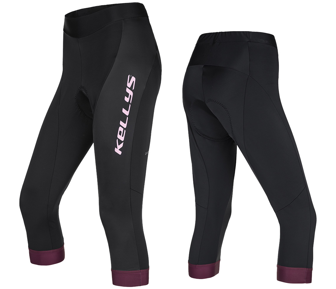 Spodenki KELLYS MADDIE 2 3/4 z wkładką bordo - XXL