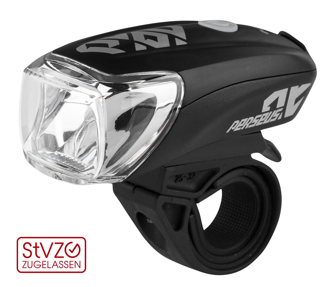 Lampka przednia KLS PERSEUS USB, black