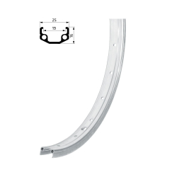Obręcz KELLYS WASPER, 36H, AV, 20" silver