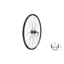 Koło przednie KLS DRAFT DSC F, 26", black