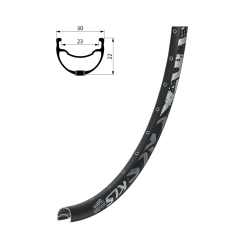 Obręcz KLS BRAVE DSC, 36H, 1 Nit, AV, 26" black