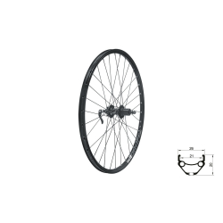 Koło tylne KLS DRAFT DSC R, 28/29", black