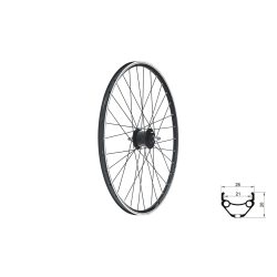 Koło przednie KLS DRAFT Dynamo V-brake, 28/29", black