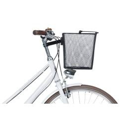 Kosz na kierownicę BASIL BILBAO BE, BasEasy System (ze wspornikiem 70182), mocowanie przenośne, stalowy czarny (NEW)