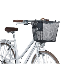 Kosz na kierownicę BASIL BILBAO BE, BasEasy System (ze wspornikiem 70182), mocowanie przenośne, stalowy czarny (NEW)