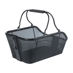 Kosz tylny na bagażnik BASIL CENTO TECH FIBER NORDLICHT MIK, MIK System (ready to go) alumninium solid black (WYPRZEDAŻ -50%)