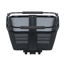 Kosz tylny na bagażnik BASIL CENTO TECH FIBER NORDLICHT MIK, MIK System (ready to go) alumninium solid black (WYPRZEDAŻ -50%)