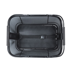 Kosz tylny na bagażnik BASIL CENTO TECH FIBER NORDLICHT MIK, MIK System (ready to go) alumninium solid black (WYPRZEDAŻ -50%)