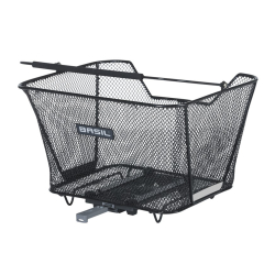 Kosz tylny na bagażnik BASIL LESTO MIK, MIK System (ready to go), stalowy czarny (NEW)