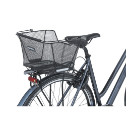Kosz tylny na bagażnik BASIL LESTO MIK, MIK System (ready to go), stalowy czarny (NEW)