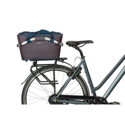 Kosz tylny na bagażnik BASIL FLAIR CARRY ALL REAR BASKET MIK, MIK z adapterem do mocowania (ready to go), 22L, Wodoodporna, Navy (NEW)