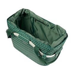 Kosz tylny na bagażnik BASIL FLAIR CARRY ALL REAR BASKET MIK, MIK z adapterem do mocowania (ready to go), 22L, Wodoodporna, Green (NEW)