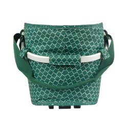 Kosz tylny na bagażnik BASIL FLAIR CARRY ALL REAR BASKET MIK, MIK z adapterem do mocowania (ready to go), 22L, Wodoodporna, Green (NEW)
