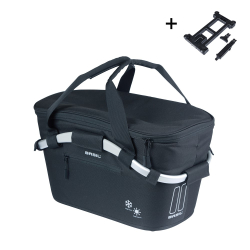 Kosz tylny na bagażnik BASIL CLASSIC CARRY ALL ISO COOL SYSTEM, MIK z adapterem do mocowania (ready to go), Adapter Plat