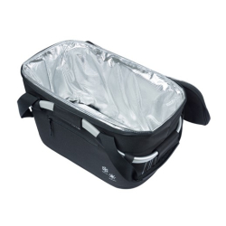 Kosz tylny na bagażnik BASIL CLASSIC CARRY ALL ISO COOL SYSTEM, MIK z adapterem do mocowania (ready to go), Adapter Plate 2.0 (blokada), izolowany do