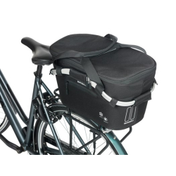 Kosz tylny na bagażnik BASIL CLASSIC CARRY ALL ISO COOL SYSTEM, MIK z adapterem do mocowania (ready to go), Adapter Plate 2.0 (blokada), izolowany do