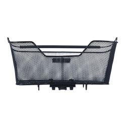 Kosz tylny na bagażnik BASIL BASE XL REAR BASKET, MIK z adapterem do mocowania (ready to go), Stalowy, Black (Eco Bottom) (WYPRZEDAŻ -50%)