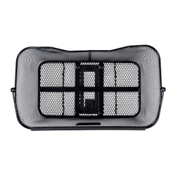 Kosz tylny na bagażnik BASIL BASE XL REAR BASKET, MIK z adapterem do mocowania (ready to go), Stalowy, Black (Eco Bottom) (WYPRZEDAŻ -50%)