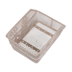 Kosz tylny na bagażnik BASIL CENTO FLOWER S FM, FIXED MOUNTED, mocowanie stałe, stalowy nude metallic (NEW).