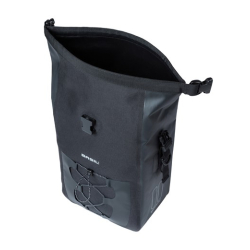 Sakwa pojedyncza BASIL NAVIGATOR M, MIK STUDS, 14L, Wodoodporna, Czarna (WYPRZEDAŻ -50%)