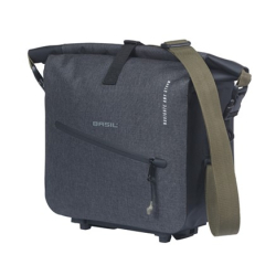 Torba na bagażnik BASIL NAVIGATOR STORM, MIK z adapterem do mocowania (ready to go), 13L, Wodoodporna, Czarna (NEW)