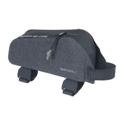 Torba na ramę BASIL NAVIGATOR STORM, Paski Velcro, 0,8L, Wodoodporna, Czarna (NEW)