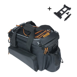 Torba na bagażnik BASIL MILES TARPAULIN TRUNKBAG XL PRO MIK 9-36L, MIK System (ready to go), 100% wodoodporna black oran