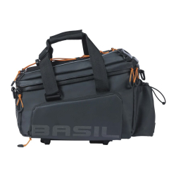 Torba na bagażnik BASIL MILES TARPAULIN TRUNKBAG XL PRO MIK 9-36L, MIK System (ready to go), 100% wodoodporna black orange (NEW)