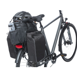 Torba na bagażnik BASIL MILES TARPAULIN TRUNKBAG XL PRO MIK 9-36L, MIK System (ready to go), 100% wodoodporna black orange (NEW)