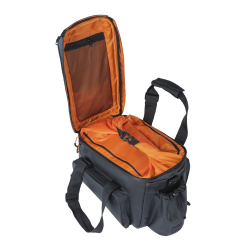 Torba na bagażnik BASIL MILES TARPAULIN TRUNKBAG XL PRO MIK 9-36L, MIK System (ready to go), 100% wodoodporna black orange (NEW)