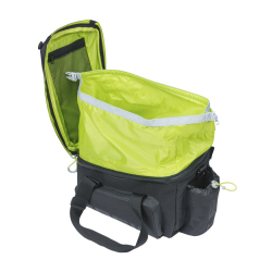 Torba na bagażnik BASIL MILES TRUNKBAG XL PRO MIK 9-36L, MIK System 2.0 (ready to go), 100% wodoodporna black lime (NEW)