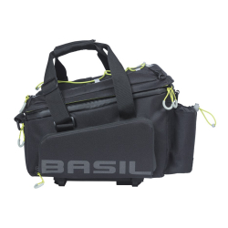 Torba na bagażnik BASIL MILES TRUNKBAG XL PRO MIK 9-36L, MIK System 2.0 (ready to go), 100% wodoodporna black lime (NEW)