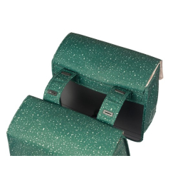 Sakwa podwójna BASIL FLAIR DOUBLE BICYCLE BAG, Universal Bridge System, 35L, Wodoodporna, Green (NEW)