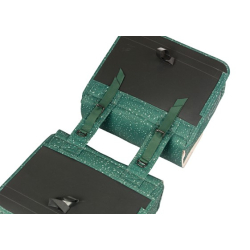 Sakwa podwójna BASIL FLAIR DOUBLE BICYCLE BAG, Universal Bridge System, 35L, Wodoodporna, Green (NEW)