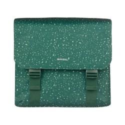 Sakwa podwójna BASIL FLAIR DOUBLE BICYCLE BAG MIK, MIK z adapterem do mocowania (ready to go), 35L, Wodoodporna, Green (NEW)