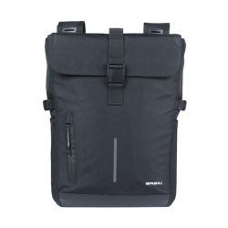 Sakwa podwójna BASIL MOVE DOUBLE BICYCLE BAG, UNIVERSAL BRIDGE, 30L, Wodoodporna, Black (NEW)