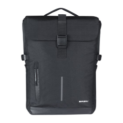 Sakwa podwójna BASIL MOVE DOUBLE BICYCLE BAG, MIK z adapterem do mocowania (ready to go), 30L, Wodoodporna, Black (NEW)