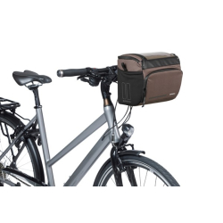 Torba na kierownicę BASIL MOVE HANDLEBAR BAG, KF z adapterem do mocowania, 7-8L, wodoodporna, Brown (NEW)