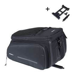 Torba na bagażnik BASIL MOVE TRUNK BAG, MIK z adapterem do mocowania (ready to go), 10-26L, Wodoodporna, Black (NEW)