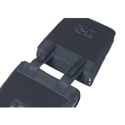 Sakwa podwójna BASIL GO DOUBLE BAG 32L, Universal Bridge System, solid black (NEW)