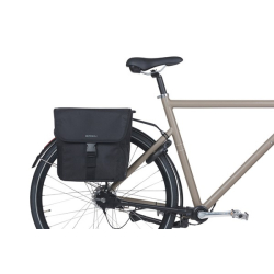 Sakwa podwójna BASIL GO DOUBLE BAG 32L, Universal Bridge System, solid black (NEW)