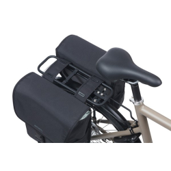 Sakwa podwójna BASIL GO DOUBLE BAG 32L, Universal Bridge System, solid black (NEW)