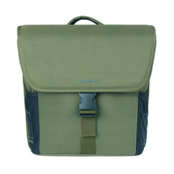 Sakwa podwójna BASIL GO DOUBLE BAG MIK 32L MIK System (ready to go) dark green (WYPRZEDAŻ -50%)