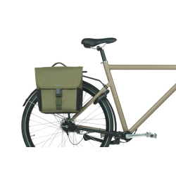 Sakwa podwójna BASIL GO DOUBLE BAG MIK 32L MIK System (ready to go) dark green (WYPRZEDAŻ -50%)