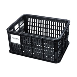 Kosz przedni/tylny na bagażnik BASIL BICYCLE CRATE S, 17.5L, recycled synthetic, black (NEW)