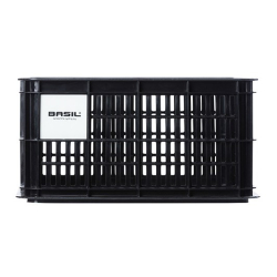Kosz przedni/tylny na bagażnik BASIL BICYCLE CRATE S, 17.5L, recycled synthetic, black (NEW)