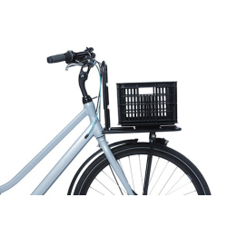 Kosz przedni/tylny na bagażnik BASIL BICYCLE CRATE S, 17.5L, recycled synthetic, black (NEW)